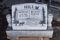 Slant Monuments Hill Family Monument (2-7-19)